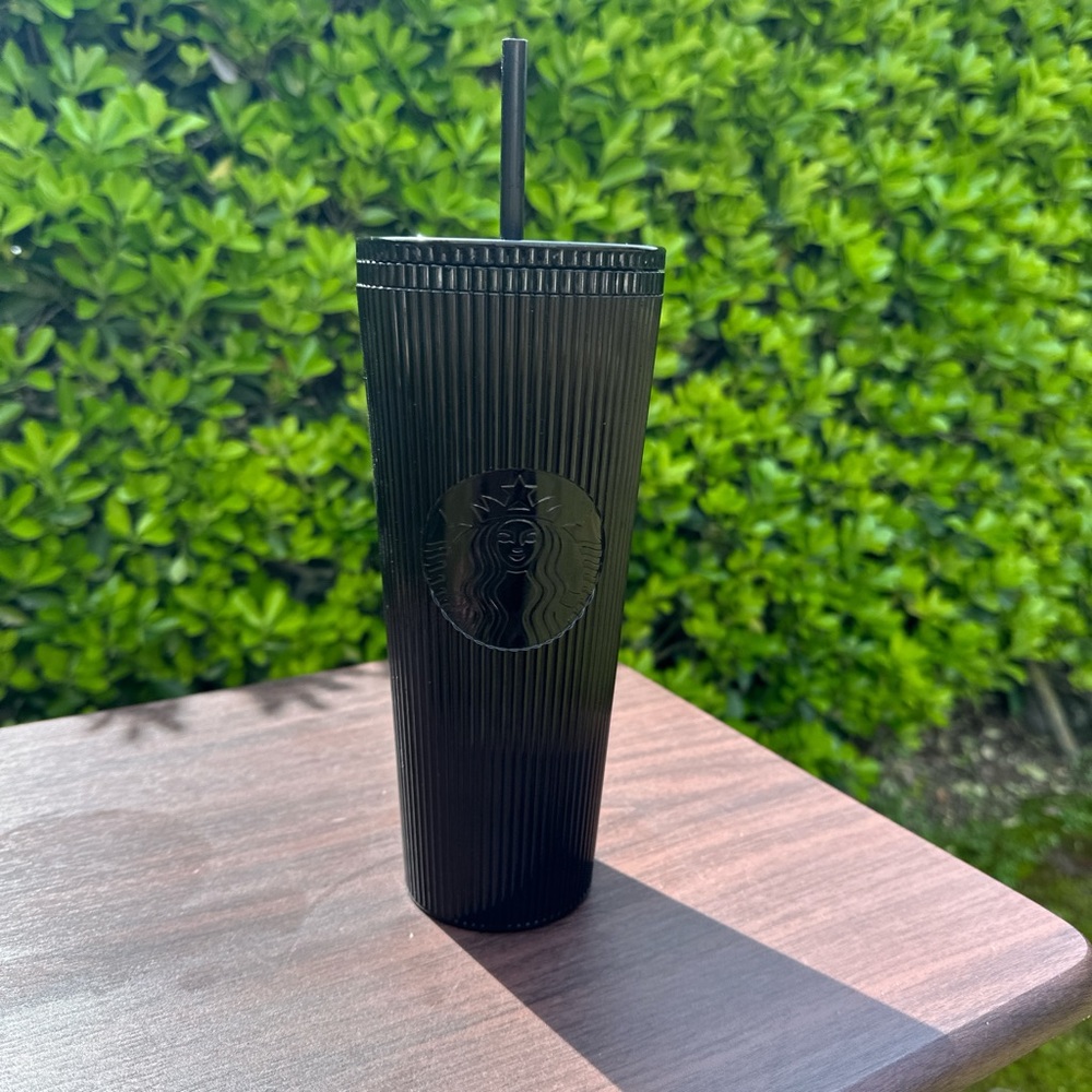 Starbucks Black Striped Cup